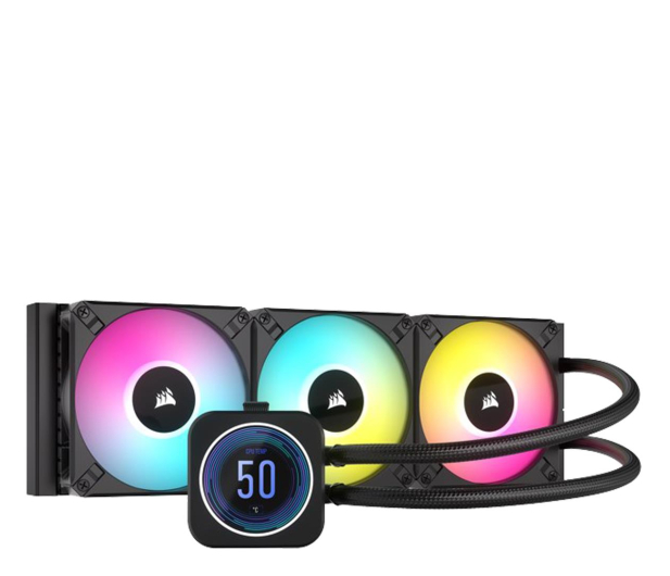 Corsair iCUE H150i ELITE LCD XT Black 3x120mm - 1121385 - zdjęcie